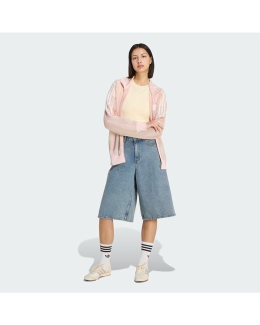 Adidas Blue Originals Summer Glow Knitted Firebird Track Top