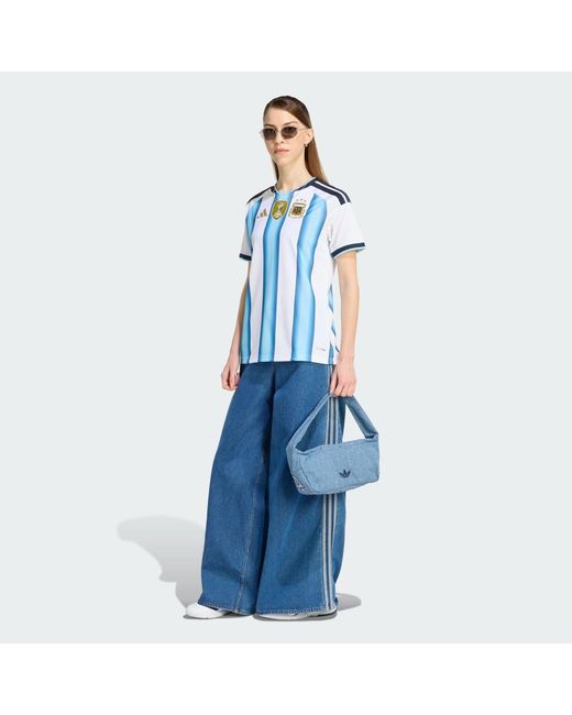 Adidas Originals S Argentina Home Shirt World Cup 2026 Short White/blue 12