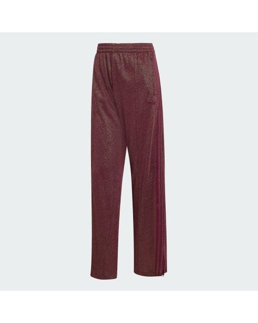 Pantaloni Originals Lurex Firebird Tp di Adidas in Red
