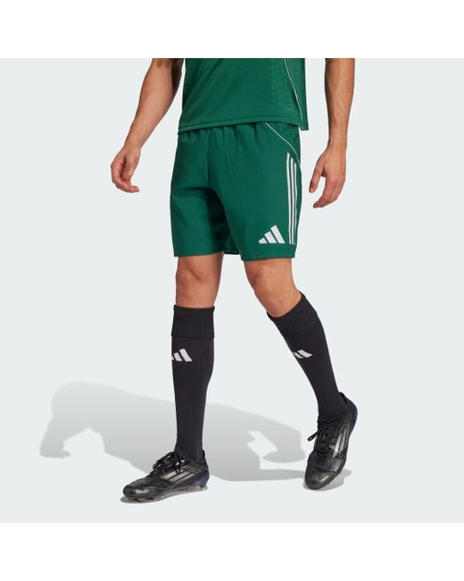 Short Tiro 25 Competition Match di Adidas in Green da Uomo