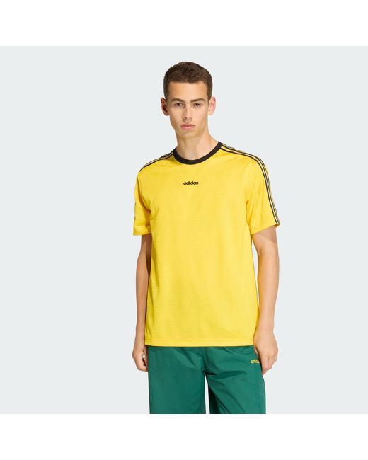 Adidas Yellow Jacquard Jersey for men
