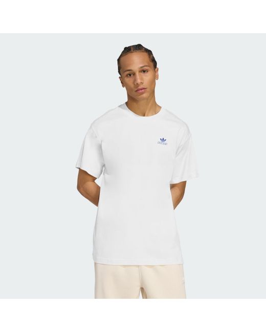 Adidas Originals White Butter Graphic Tee for men