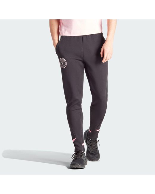 Pantaloni Designed for Gameday Travel Inter Miami CF di Adidas in Gray da Uomo