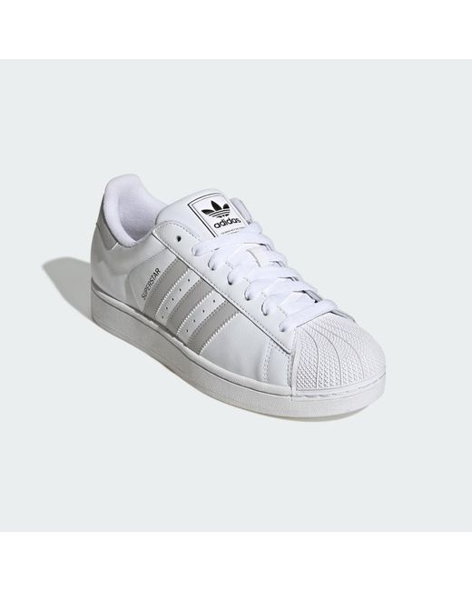 Adidas White Superstar Ii Shoes
