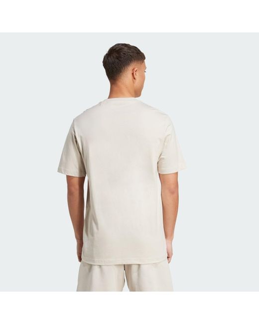 T-Shirt Grafica Collegiate Lineage di Adidas in White da Uomo