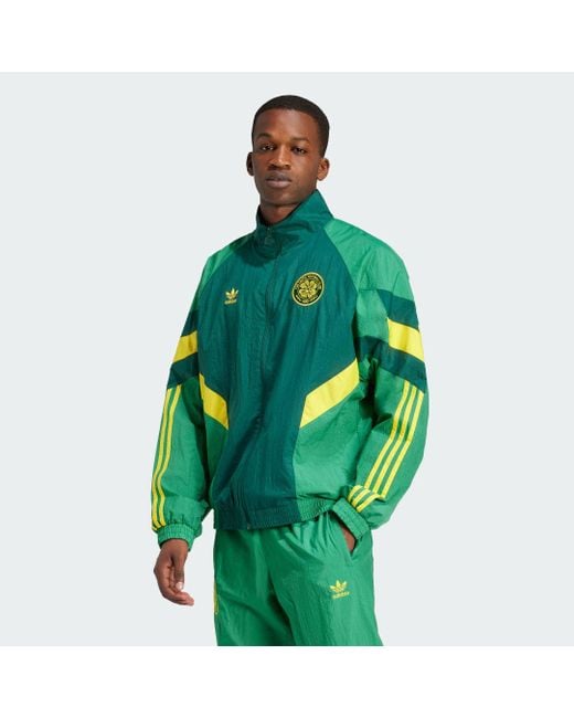 Adidas Green Celtic Fc Originals Track Top for men