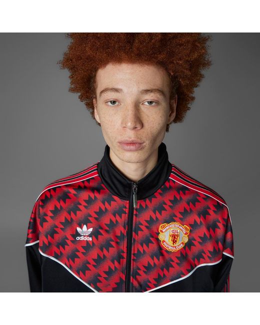Adidas Red Manchester United '91 Track Top for men