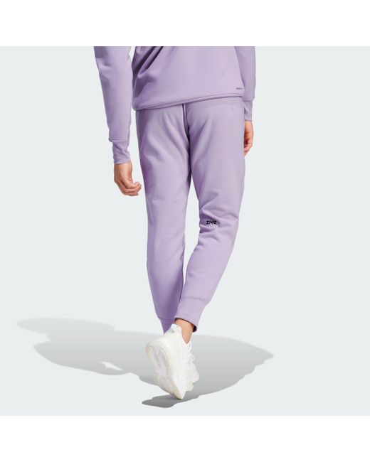 Adidas Purple Z.N.E. Winterized Tracksuit Bottoms for men