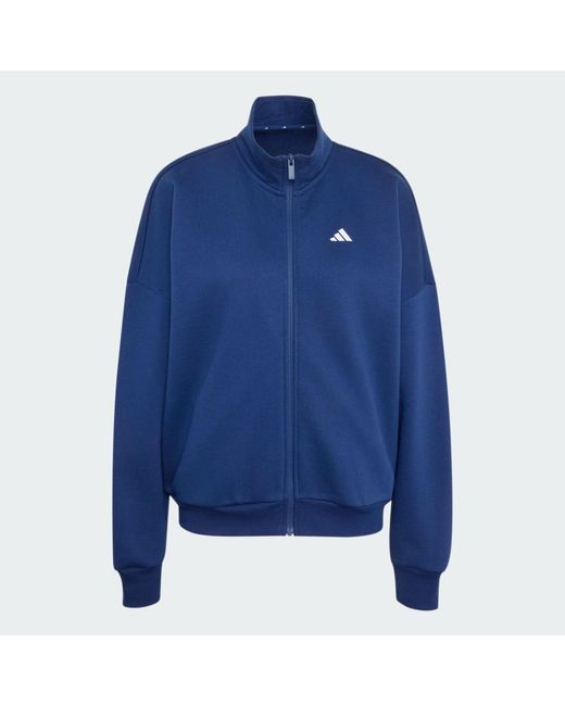 Adidas Blue 3 Stripes Studio Tracktop