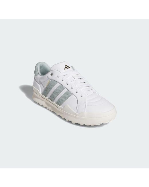 Adidas White Retrocross Gripmore Spikeless Golf Shoes for men
