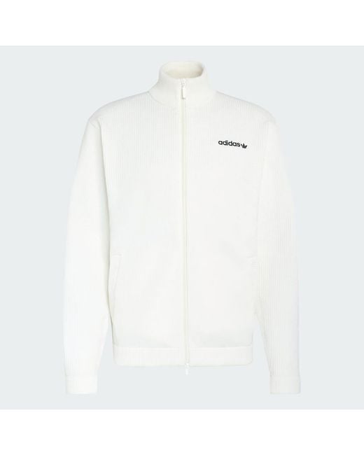 Adidas White Munich 93 Knit Tracktop for men
