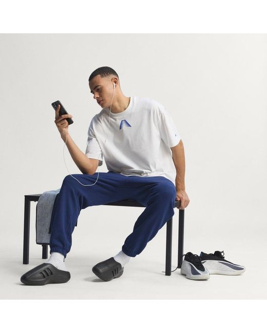 Adidas Blue Anthony Edwards Believe That T-Shirt for men