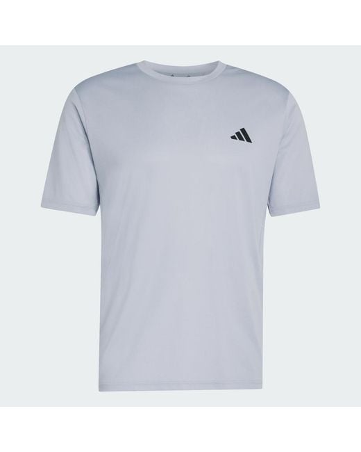 Adidas White Workout Essentials Base T-Shirt for men
