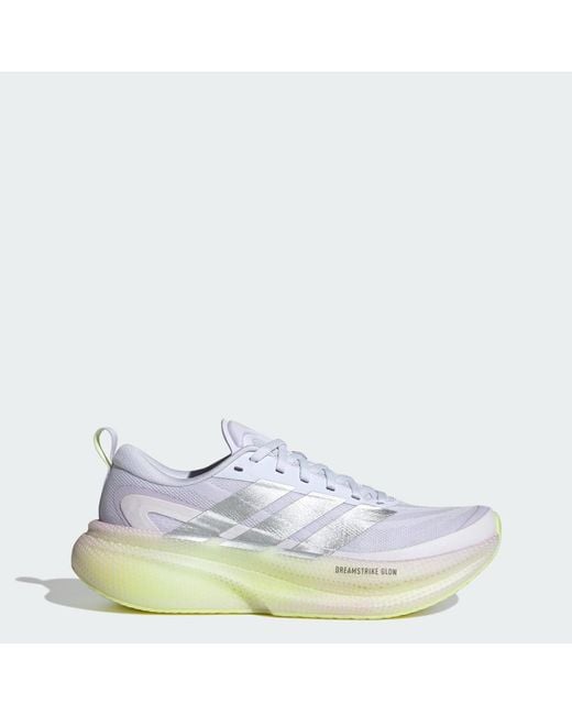 Adidas White Supernova Glide Running Shoes