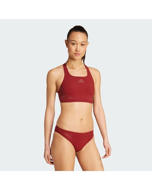 Adidas Red Lanelux Y-Back Bikini