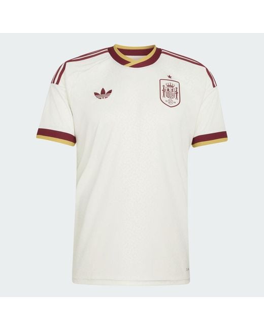 Adidas White Spain 26 Away Jersey for men