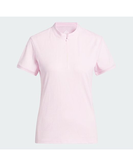 Polo Go-To Jacquard Short Sleeve Adidas de color Pink
