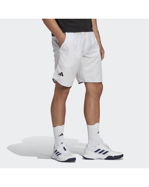 Adidas White Club Tennis Shorts for men