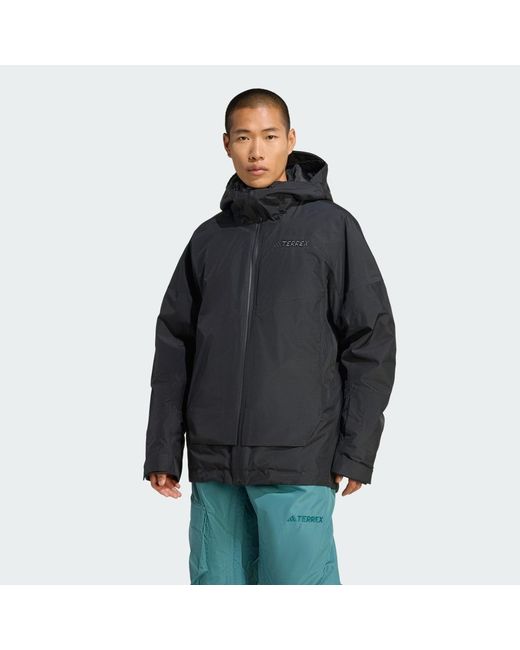 Adidas Black Terrex Xploric 2 Layer Insulated Climaproof Jacket for men