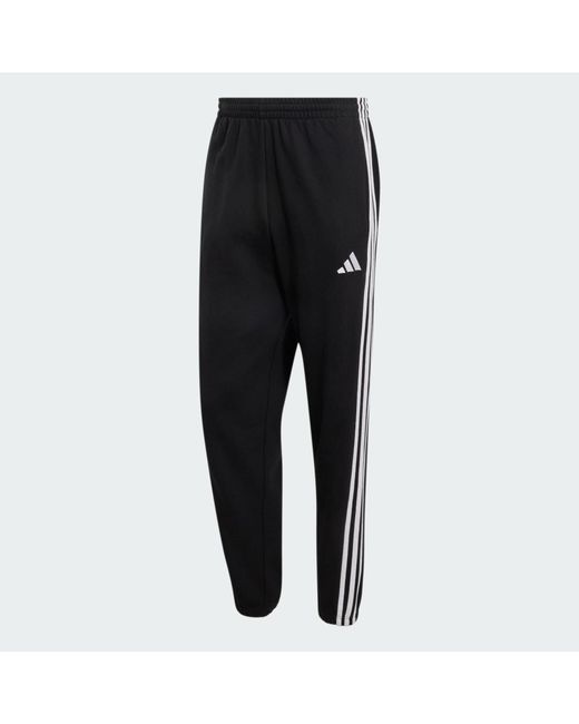 Adidas Multicolor Essentials 3-Stripes French Terry Tapered Cuffed Joggers for men