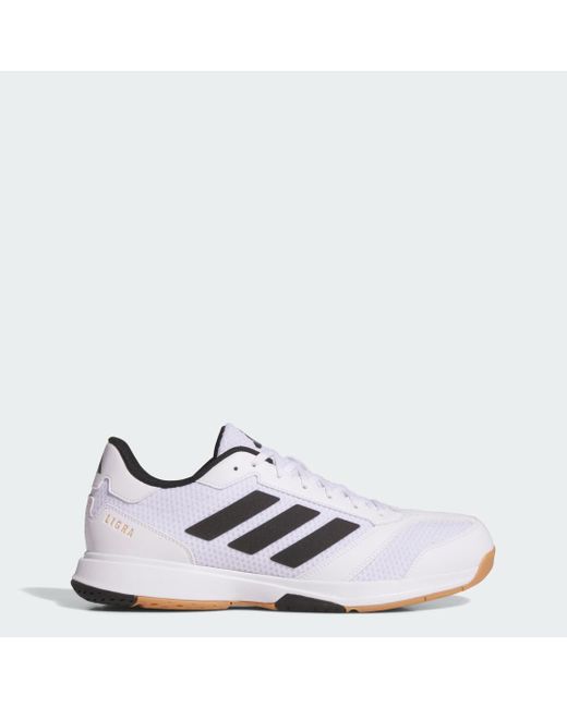 Zapatilla Ligra 8 Indoor Adidas de hombre de color White