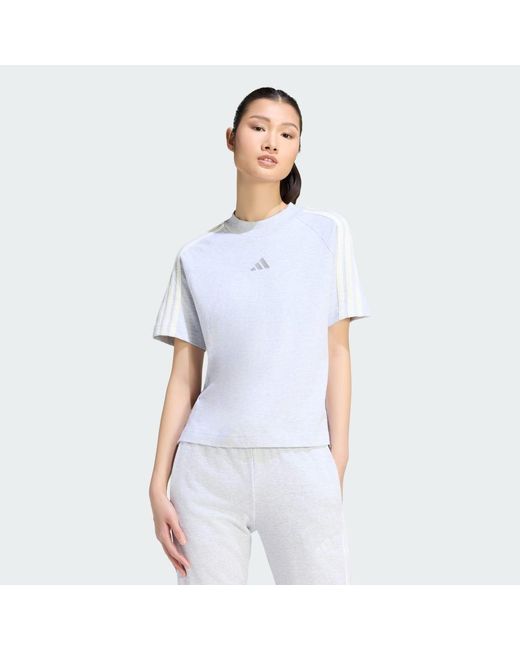 Adidas Originals White Kit 3-Stripes T-Shirt