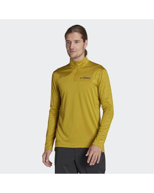 Adidas Terrex Multi T-shirt in het Yellow voor heren