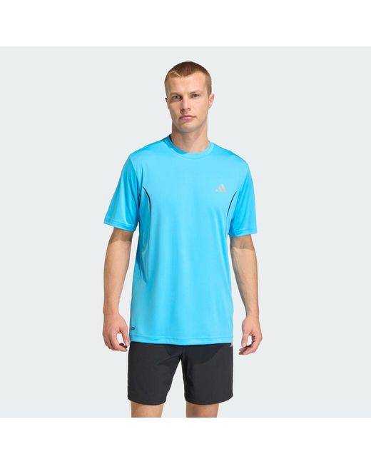 Adidas Blue Tech Apparel T-Shirt for men