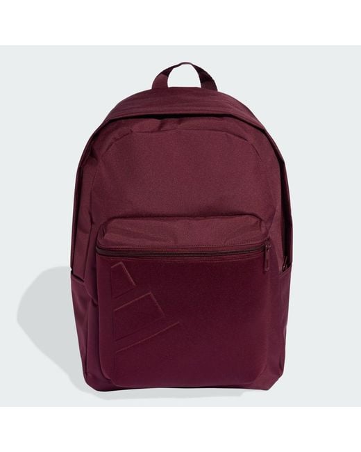 Adidas Red Essentials Embossed Logo Backpack