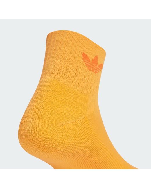 Adidas Yellow Mid Ankle Socks 6 Pairs
