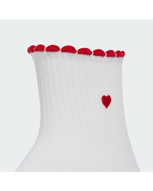 Adidas White Graphic Sock 3 Pair Pack