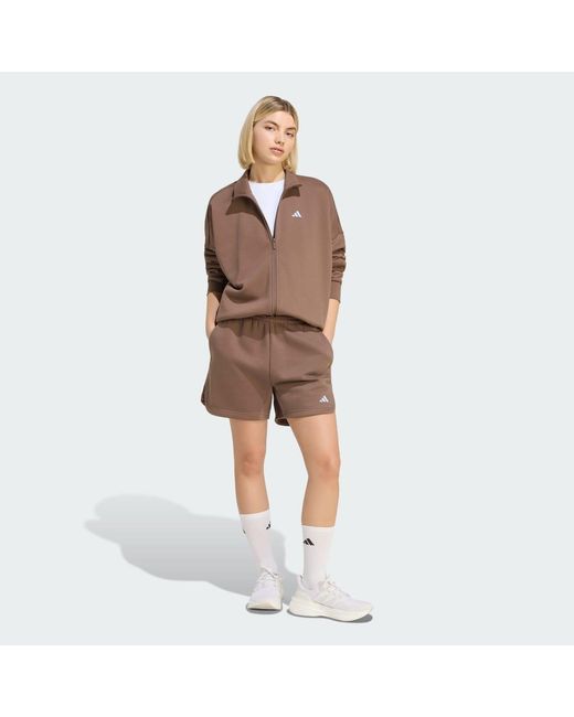 Adidas Brown 3 Stripes Track Tops