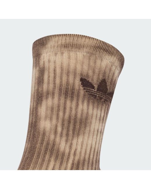 Adidas Brown Tie Dye Crew Socks 3 Pairs