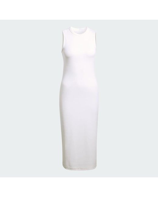 Adidas White All Szn Rib Dress