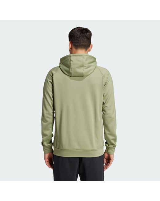 Felpa Con Cappuccio Da Allenamento Game And Go Big Logo di Adidas in Green da Uomo