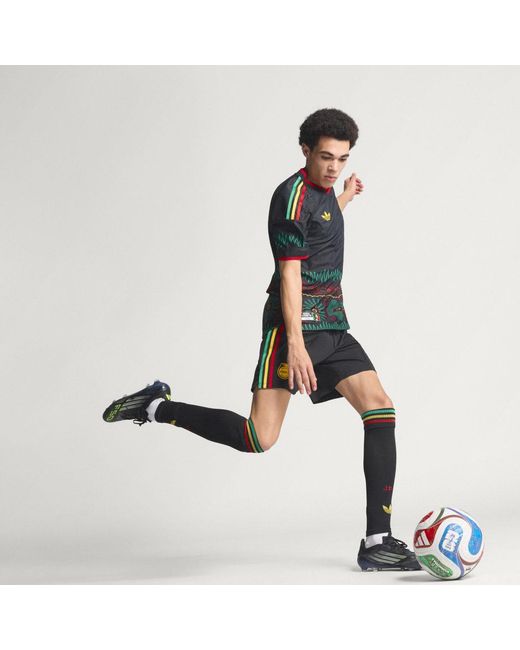 Adidas Green Jamaica 26 X Bob Marley Away Authentic Jersey for men