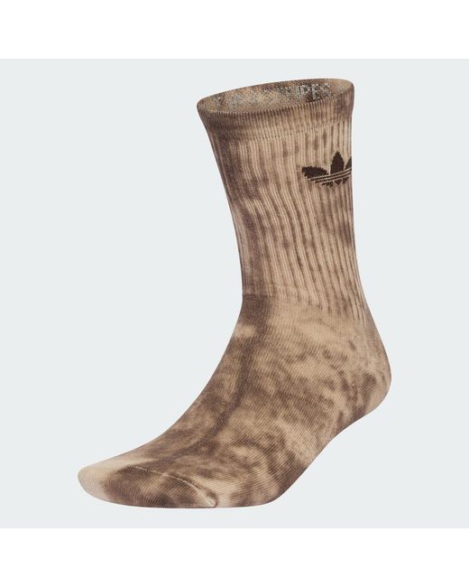 Adidas Brown Tie Dye Crew Socks 3 Pairs