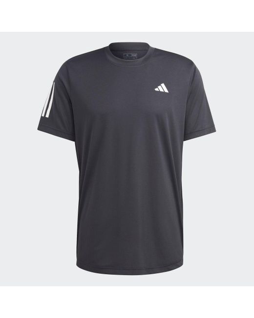 Adidas Blue Club 3-stripes Tennis T-shirt for men