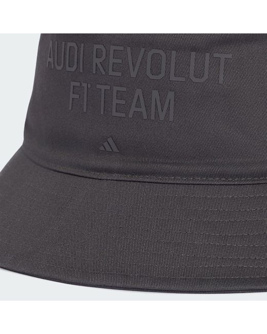 Adidas Gray Audi Revolut F1 Team Elevated Bucket Hat