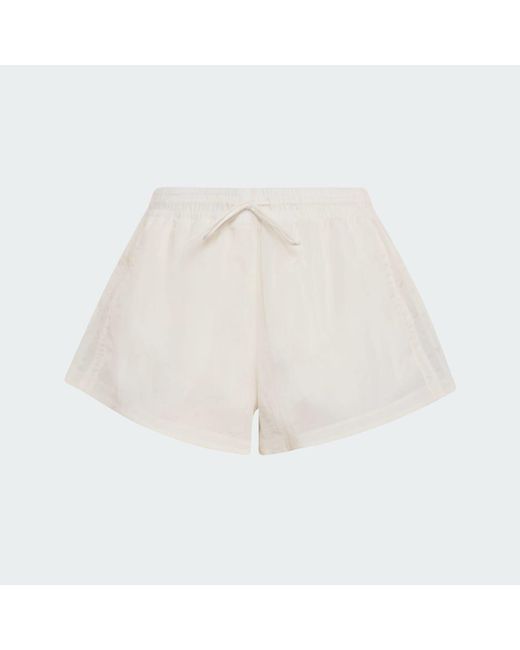 Adidas White Santiago Woven Shorts