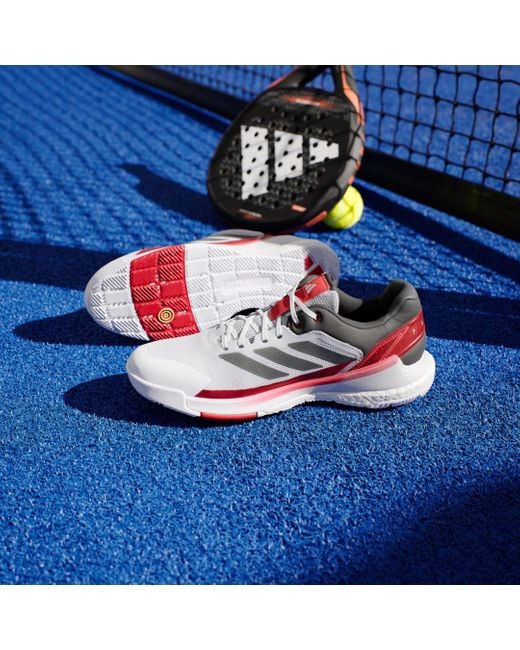 Adidas Red Crazyquick Boost Padel Shoes for men