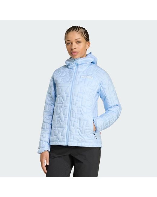 adidas Terrex Xperior Primaloft Loose Fill Insulated Hooded Jacket in ...