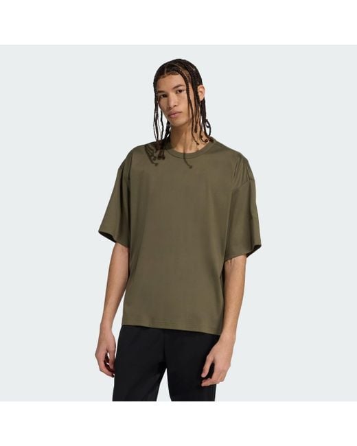 Adidas Soft Lux T-Shirt in Green für Herren
