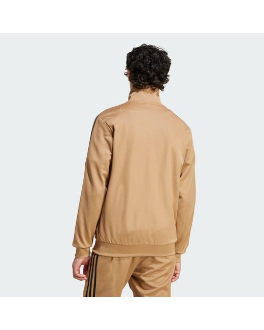 Track Top Adicolor Classics Beckenbauer di Adidas in Metallic da Uomo