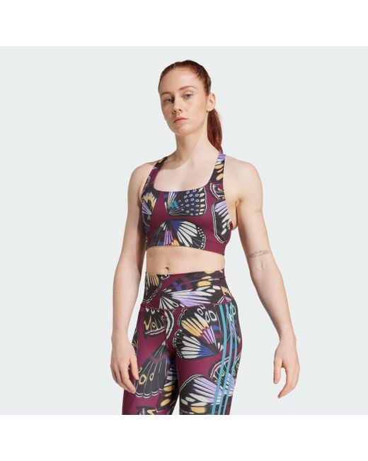 Adidas Multicolor X Farm Medium Support Bh