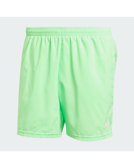 Adidas Green Own The Run Shorts for men