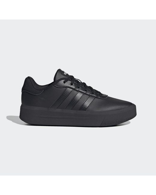 Adidas Black Court Platform Shoes