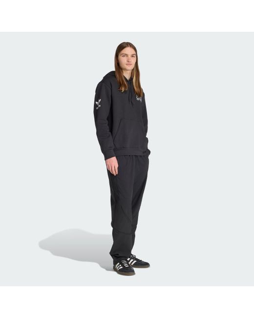 Adidas Black Graphic Hoodie for men