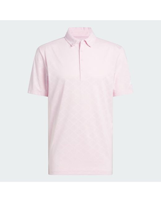 Adidas White Ultimate365 Hounds Jacquard Polo Shirt for men
