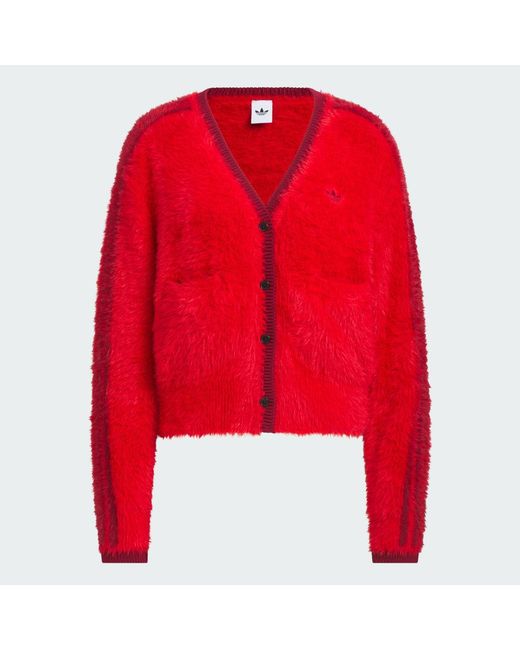 Adidas Red Crafted Cardigan